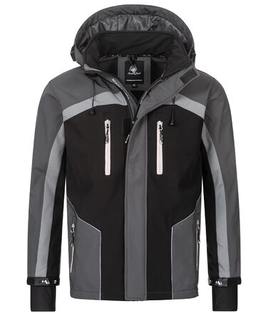 Чоловіча куртка Softshell Rock Creek Outdoor H-311, темно-сіра, розмір XL