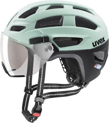 Велошолом uvex Finale Visor з візором та LED-світлом для міста, унісекс