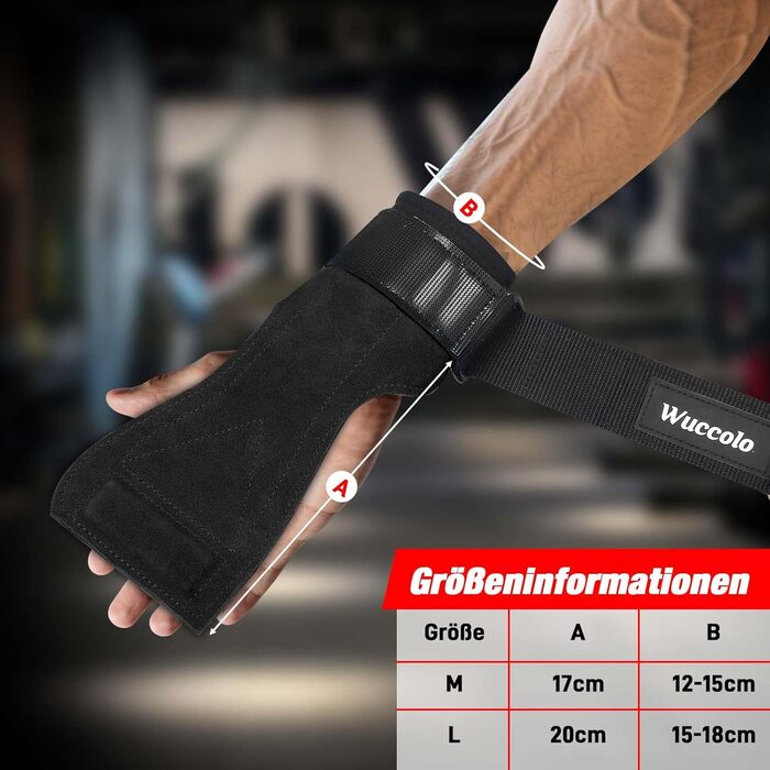 Підтримки для силових тренувань, ремені для підйому ваги зі шкіри, для бодібілдингу, важкої атлетики та фітнесу. Екстра-міцні, неслизькі, професійні тренувальні ремені для важких ваг, для чоловіків та жінок (Чорний, L)