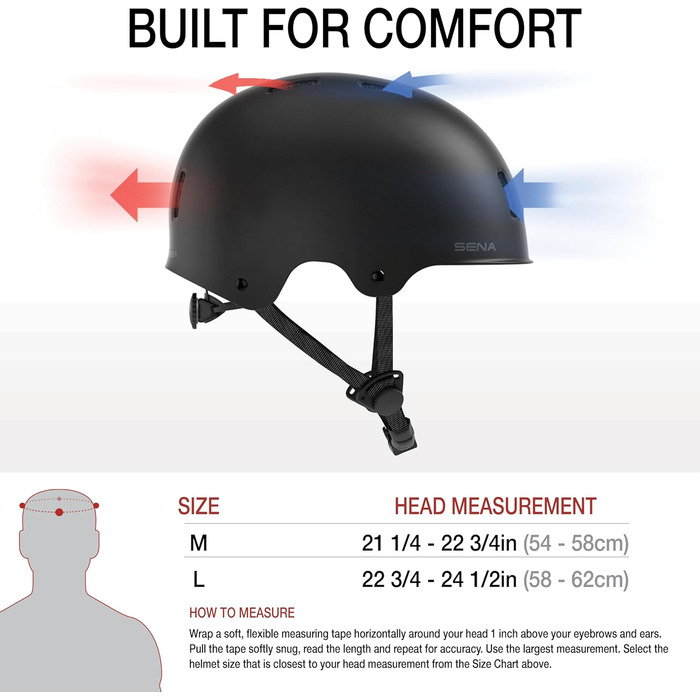 Шолом Sena Rumba Bluetooth для дорослих, мультиспортивний