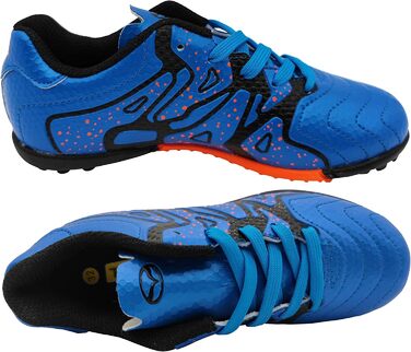 Дитячі футбольні бутси для тренувань на твердих поверхнях. Легкі футбольні кросівки для хлопчиків та дівчаток, розмір 30-40 EU, блакитні