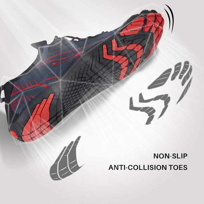 Чоловічі та жіночі босі кросівки IceUnicorn: аквашузи, фітнес-кросівки, пляжні та плавальні кросівки, 40 EU, синій