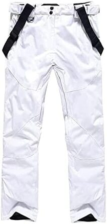 WOWULOVELY Зимовий комбінезон для чоловіків. Водонепроникний, вітронепроникний комплект куртки та штанів. Ізольований костюм для сноуборду та катання на лижах, білий, розмір 3