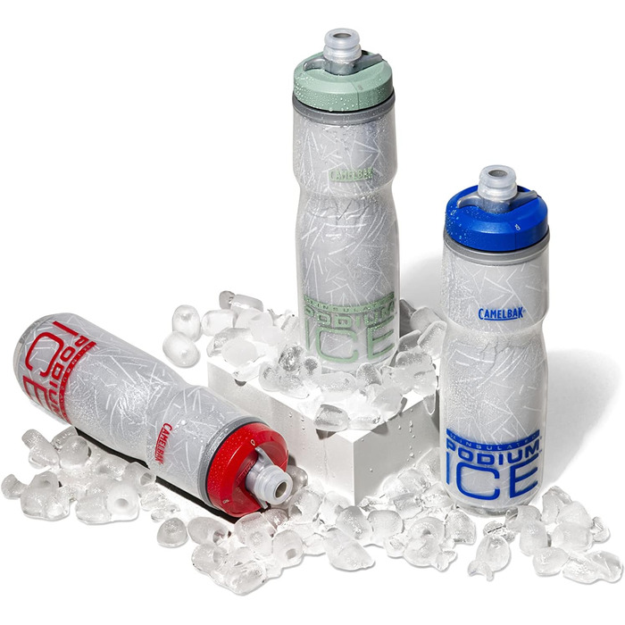 Camelbak Podium Ice спортивна пляшка для води, термоізольована, для бігу, велоспорту та туризму, чорна