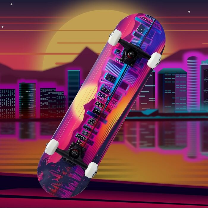 Скейтборд Komplett Long-Beach для дітей та підлітків 7.75