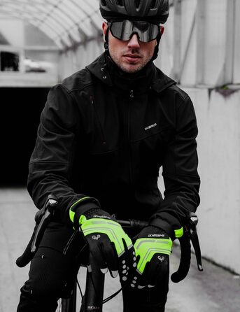 Зимові рукавички INBIKE з Thinsulate, Winddicht, сенсорний екран, для велоспорту, катання на лижах та сноуборді, IF966, Зелений, M