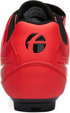 Велосипедні туфлі для жінок, шосейні велотуфлі з шипами, сумісні з Peloton, SPD, ARC, Look, Delta, Unisex, для занять велоспортом в залі та на вулиці, 43 EU, червоні