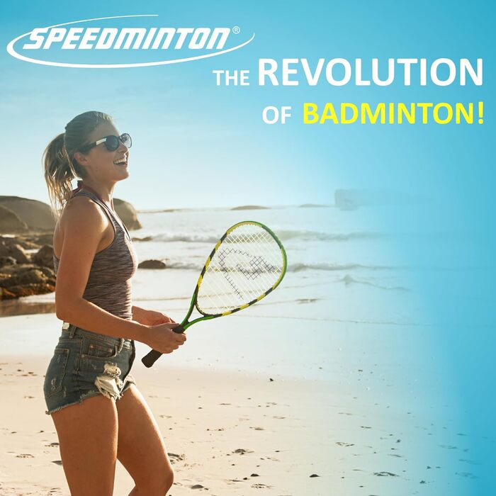 Професійний набір для кросмінтону Speedminton S900 з карбоновими ракетками, 5 воланами, ігровим полем та сумкою