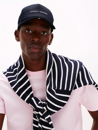 Чоловічий ремінь Tommy Hilfiger, універсальний розмір, білий (Space Blue)
