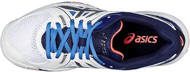 Жіночі волейбольні кросівки Asics Gel-Task, 42.5 EU, білий, білий, блакитний, корал