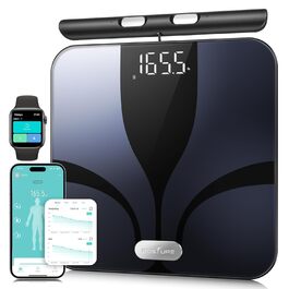 Розумна вага-аналізатор складу тіла з Bluetooth, 8 електродів, для вимірювання ваги, жиру, ІМТ та складу тіла