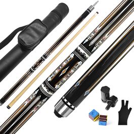 Кю Pool Cue Stick: Більярдний кий 58' з Lederspitze 12.5 мм для початківців та професіоналів (20OZ) - BillardStock C4809