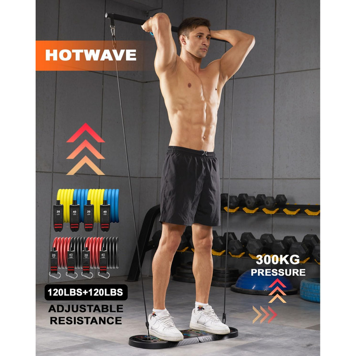 HOTWAVE Складана дошка для віджимань 20-в-1, професійний портативний тренажер для віджимань, ручки для підлоги, фітнес-тренажер для чоловіків і жінок, для дому та спортзалу