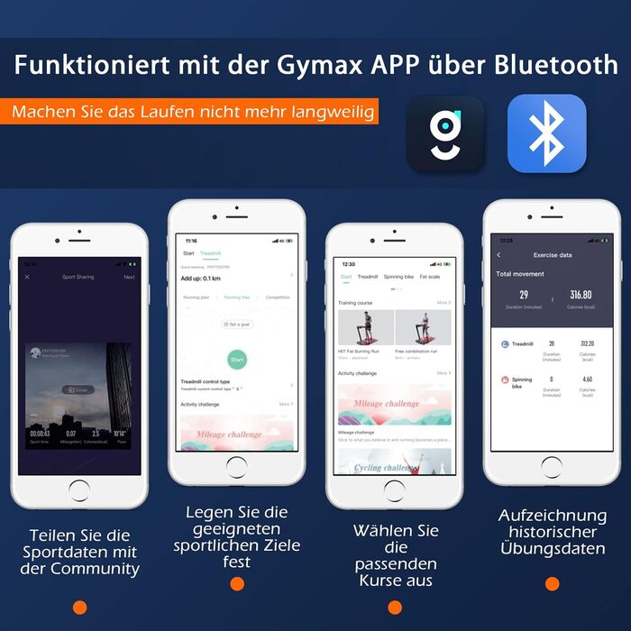 Бігова доріжка COSTWAY 2-в-1, складана, 2,25 к.с., з APP, Bluetooth, пультом ДУ, 1-12 км/год, для дому, біла