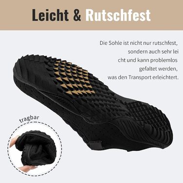 Босижні кросівки для жінок: м'які, дихаючі, для занять спортом та фітнесом, антиковзаючі (44 EU, чорний)