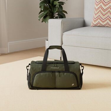 Спортивна сумка FocusGear Ultimate Gym Bag 2.0, водостійка, 10 відділень, середня, зелена, 29,8×26,7×50,8 см