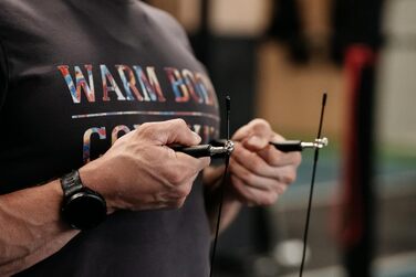 Регульоване скакалка Speed-Springseil для чоловіків та жінок, для важкої атлетики, боксу, фітнесу, занять спортом в приміщенні та на вулиці (Чорний)