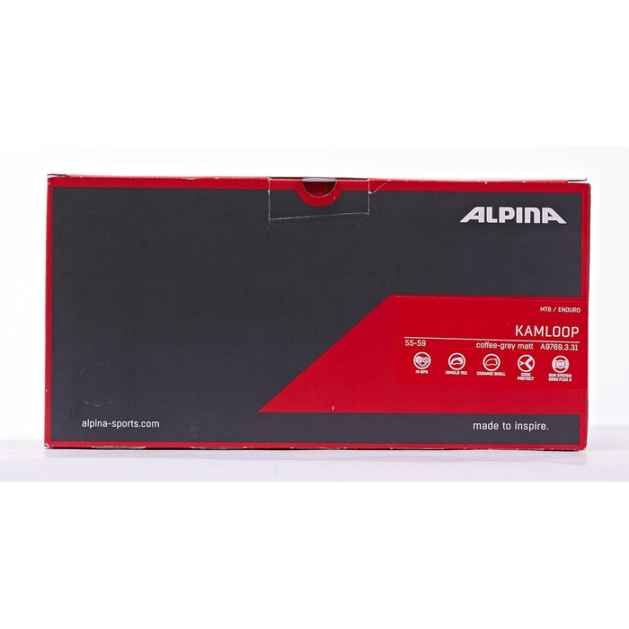 Велосипедний шолом Alpina Coffee-Grey Matt, 55-59 см