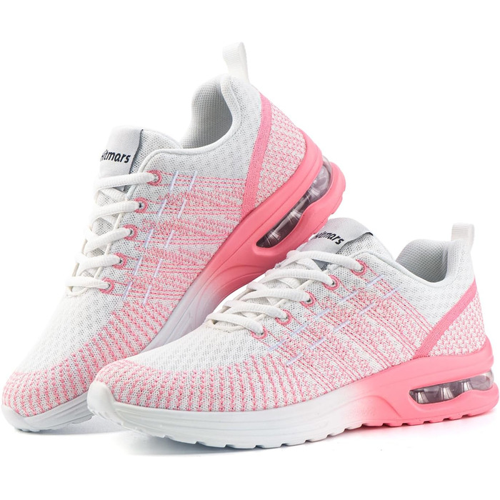 Жіночі кросівки для бігу Hitmars: спортивні, дихаючі, з амортизацією, неслизькі, легкі, для бігу по вулицях, фітнесу, ходьби, розмір EU 36-42, рожевий колір, 39 EU