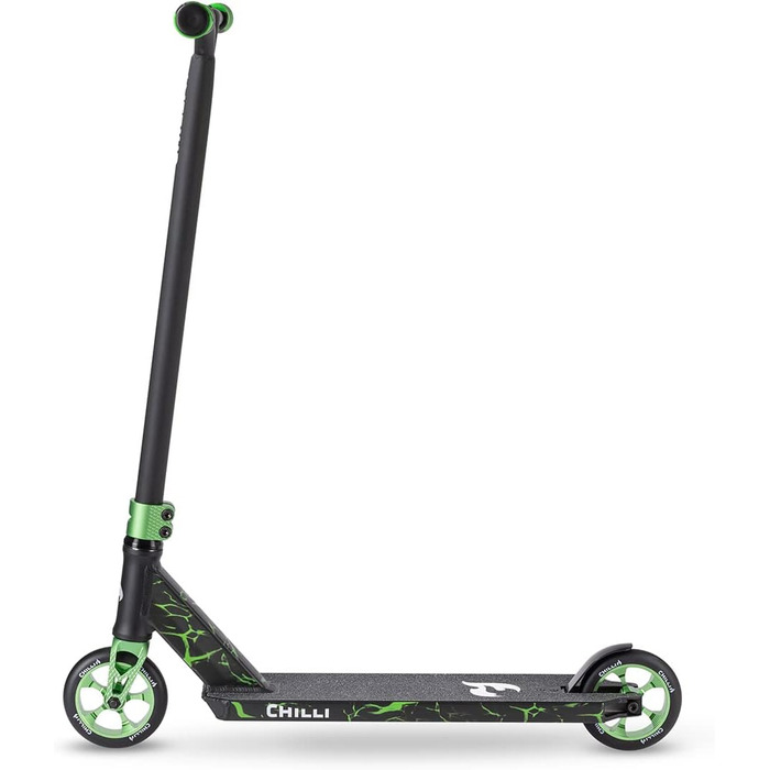 Трюковий самокат Chilli Pro Reaper Reloaded V2, 85 см, 120 мм PU колеса, ABEC 9, зелений, для досвідчених райдерів