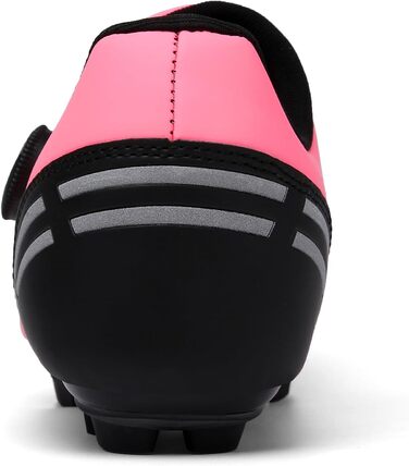 Велосипедні черевики для чоловіків: MTB, шосе, маунтінбайк, Radschuhe з системою кріплення 2-х педалей та пряжкою. Колір: зелений, рожевий (41 EU)