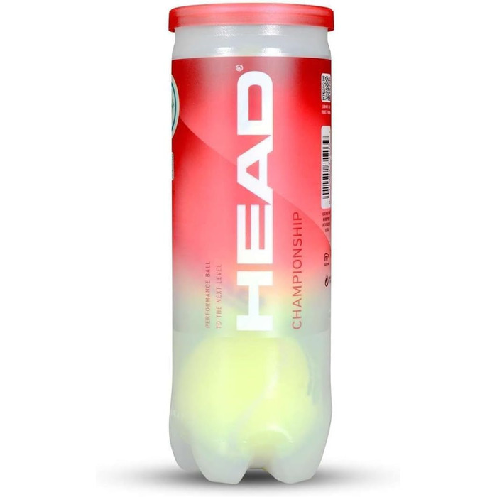 Набір тенісних м'ячів HEAD Championship (3 шт.) для унісекс, дорослих