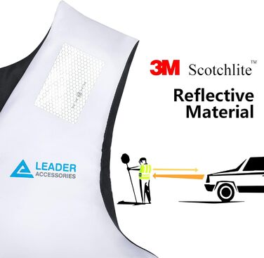 Спасальний жилет Leader International для дорослих, плавальна жилетка з піни, білий, XL (90кг+)