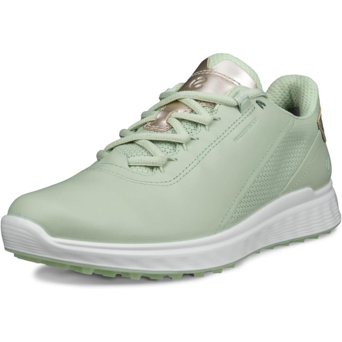 Жіночі гольф-туфлі ECCO S Casual Lace Waterproof White (35.5/36 EU, Matcha Gold Metallic)