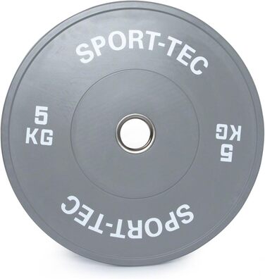 Олімпійський бампер-диск Sport-Tec 5 кг, Ø50 мм, сірий