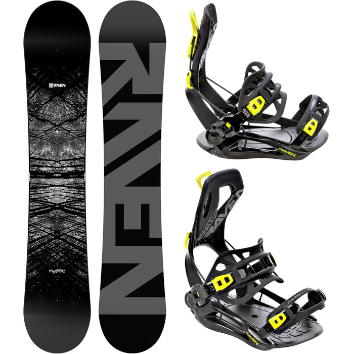 Сноуборд RAVEN Mystic + фіксувальник Fastec FT360 Lemon (163см)