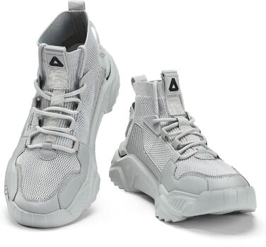 Чоловічі спортивні кросівки FUSHITON для занять спортом, фітнесу та активного відпочинку (43 EU, сірий)