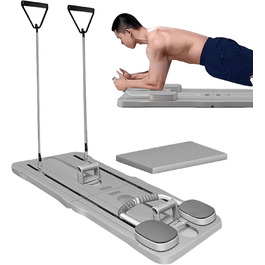 Планк-тренажер для преса і віджимань, фітнес-тренажер для дому, Pilates Reformer, зміцнення сідничних і спинних м'язів, балансування