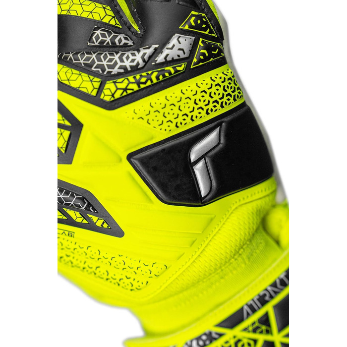 Воротарські рукавички Reusch Attrakt Starter Solid Junior - жовто-сріблясті-чорні (3) для дітей та підлітків