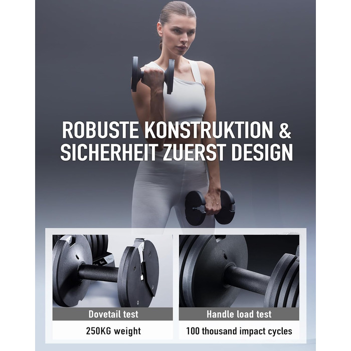 Регульована гантеля BYZOOM FITNESS 10 кг, 5-в-1, для дому та силових тренувань