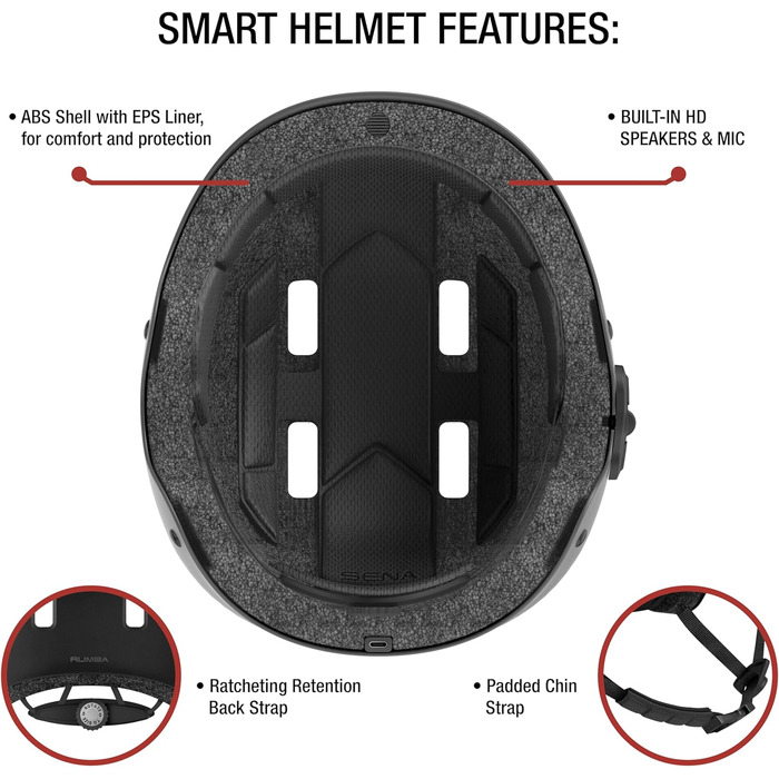 Шолом Sena Rumba Bluetooth для дорослих, мультиспортивний