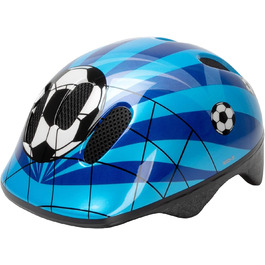 Дитячий велосипедний шолом M-Wave Space Soccer, футбольний дизайн