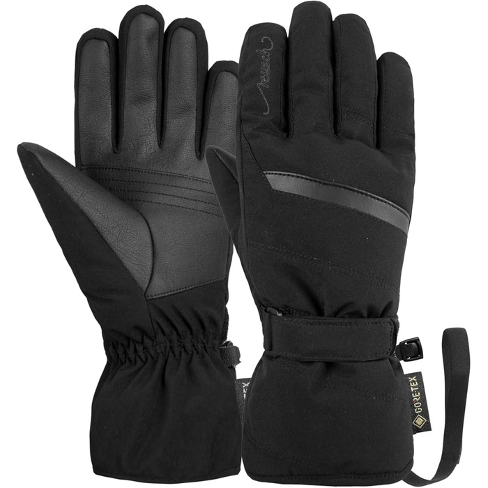 Жіночі лижні рукавички Reusch Sandy Gore-Tex, водонепроникні, дихаючі, теплі, чорні, розмір 6.5