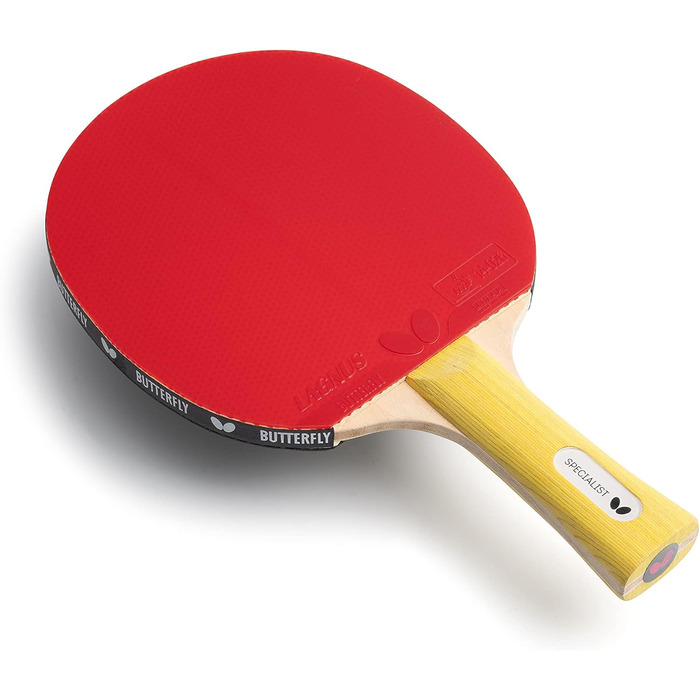 Професійна ракетка для настільного тенісу BUTTERFLY Specialist, чорний/червоний, ITTF, для змагань