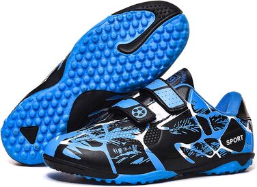 Дитячі футбольні бутси KUUK для штучного газону, футзалу та тренувань. Підходять для хлопчиків та дівчаток. Розмір 28 EU, колір блакитний.