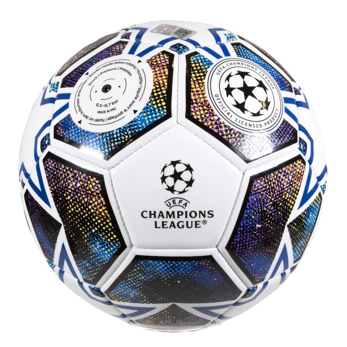 М'яч футбольний UEFA Champions League офіційний біло-синьо-зелений