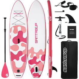 Надувне SUP-борд Stand Up Paddle Board 320/335см з аксесуарами: весло, насос, рюкзак, лінь, водонепроникна сумка. Для дорослих. Колір: корал
