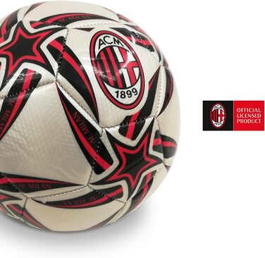 Футбольний м'яч Mondo Toys AC Milan, офіційний, розмір 5, 400 г, зшитий