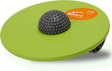 Балансувальна дошка MFT FUN DISC з дерева – міцний тренажер для зміцнення м'язів і координації, для дітей, дорослих і літніх, вироблено в Австрії