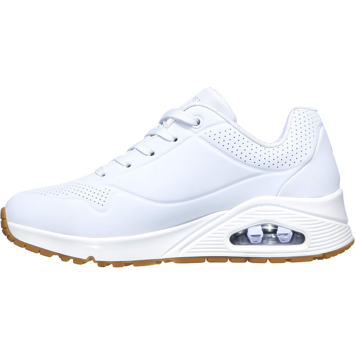 Жіночі кросівки Skechers UNO Stand ON AIR, білі (WHT), матеріал Durabuck, розмір 37 EU