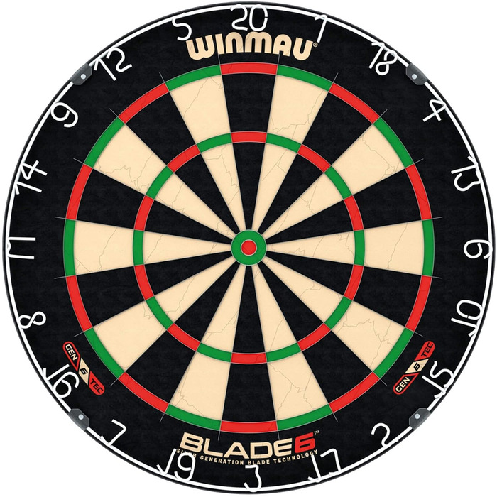 Професійна класична дротяна мішень WINMAU Blade 6 із сизалю для дартсу