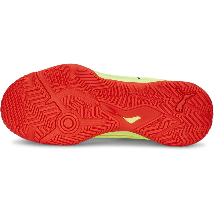 Дитячі гандбольні кросівки PUMA Accelerate Turbo Jr II (37 EU, жовто-червоний, чорний)