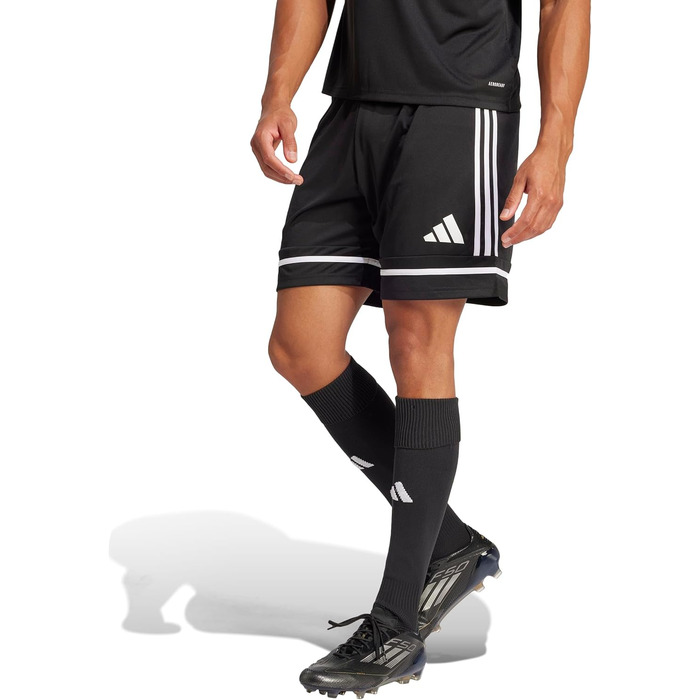 Чоловічі футбольні шорти adidas Squadra 25, чорні (Black/White), розмір L
