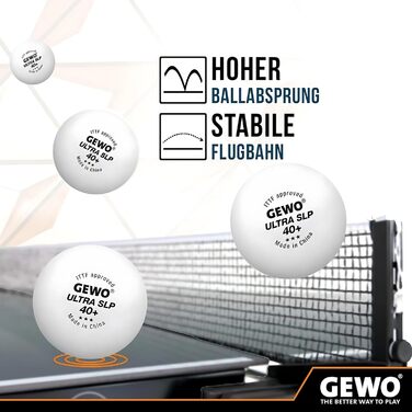 GEWO Ракетка для настільного тенісу CS Energy Control, професійна, ITTF, контроль, висока обертальність, готова, опукла ручка, губка 1,8 мм