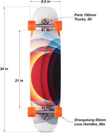 Скейтборд Loaded Boards Chinchiller для трюків і круїзингу