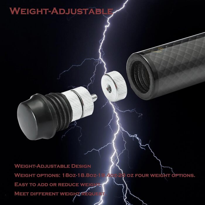 Більярдний кий CROWN ME з карбону, 12.5 мм наконечник, більярдний кий